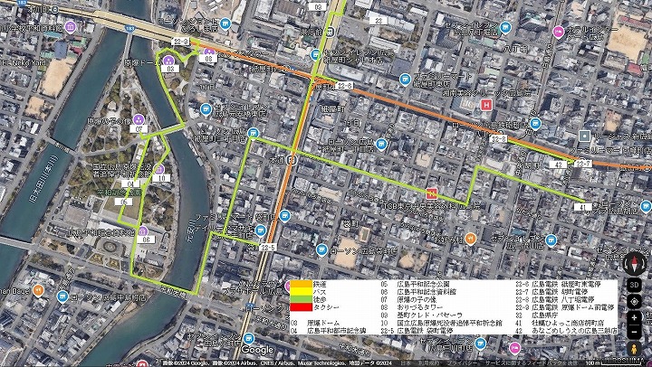 広島市中部の地図
