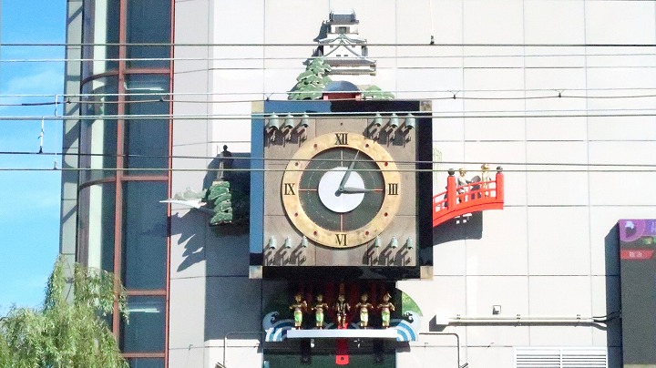 はりまや橋 からくり時計の写真