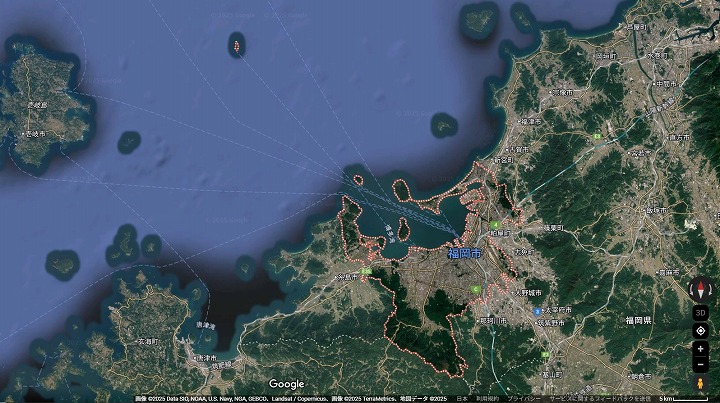 福岡市の地図