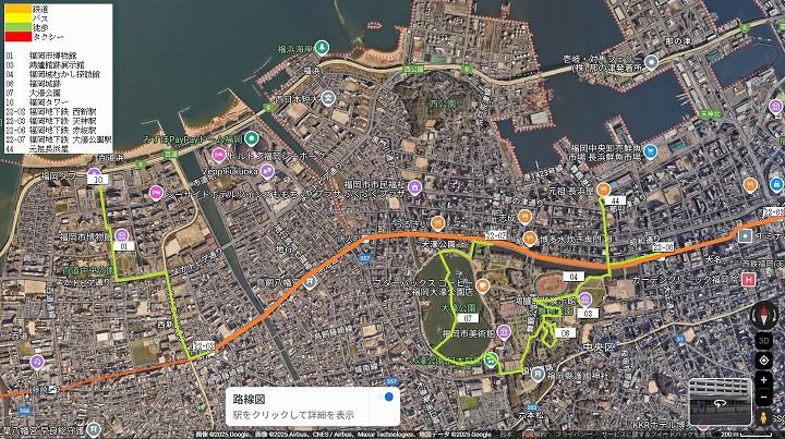 福岡市西部の地図