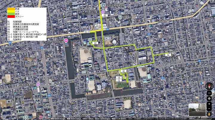 佐賀市南部の地図
