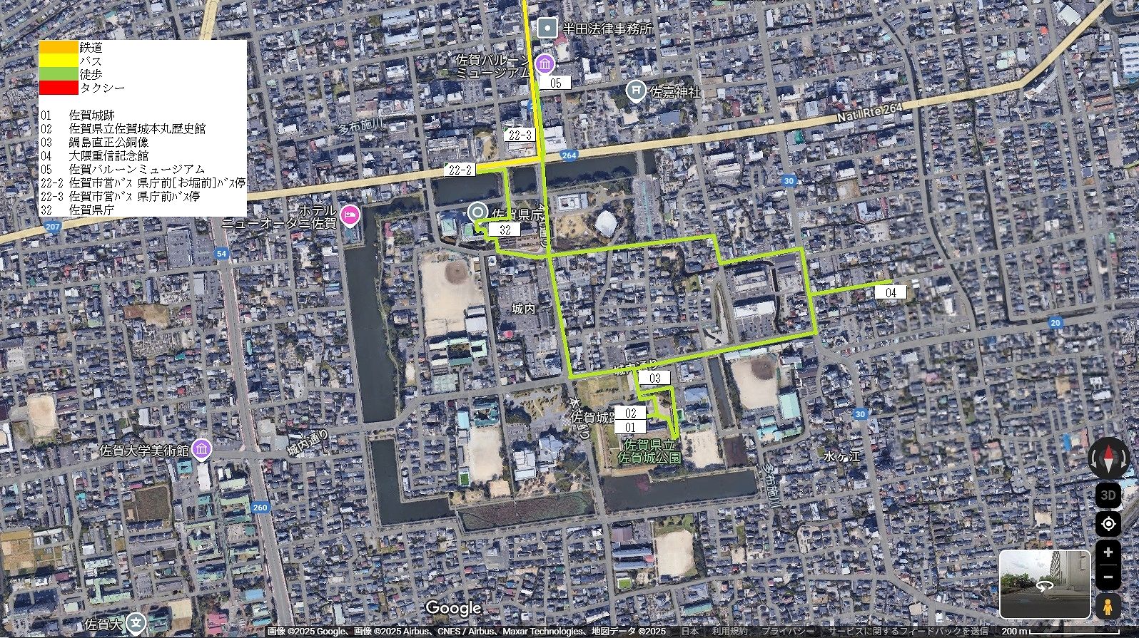 佐賀市南部の地図